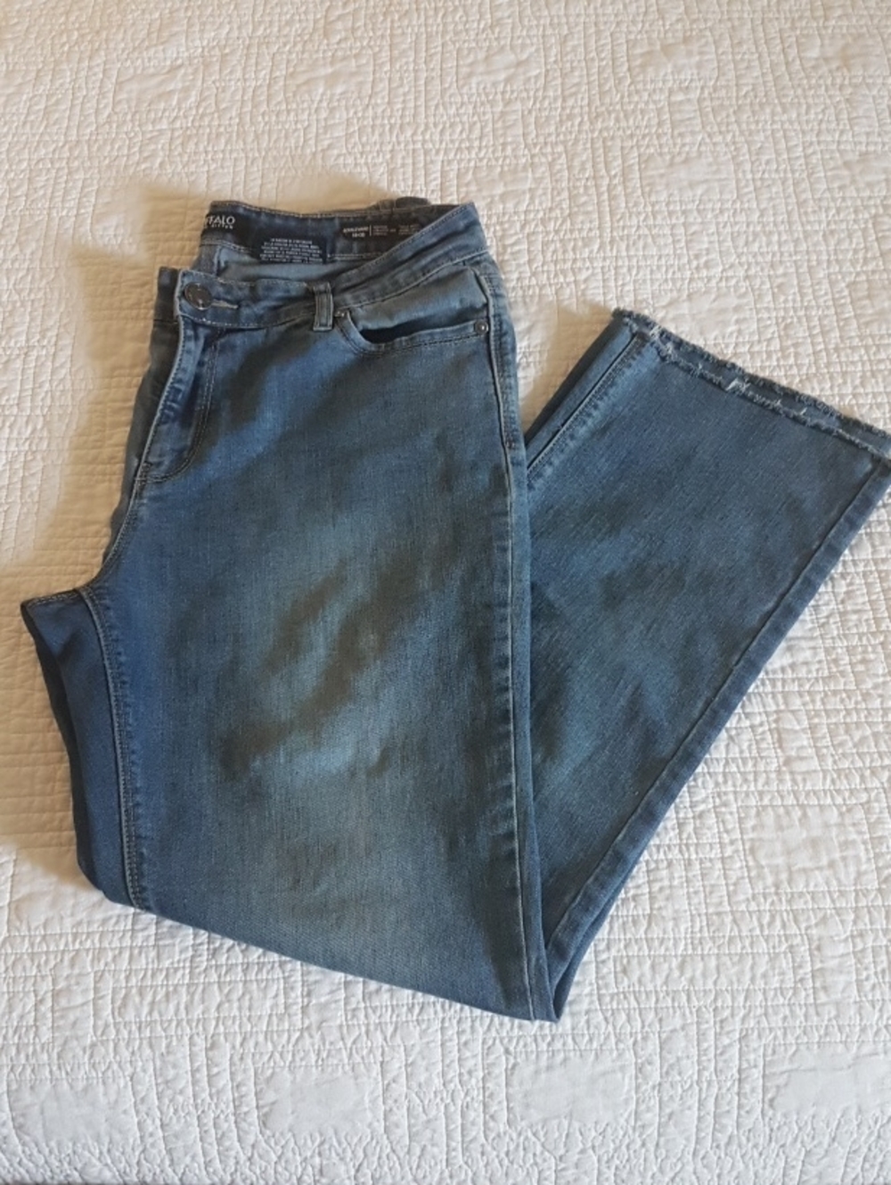 Buffalo David Bitton Women's Medium Blue Straight-Leg Jeans